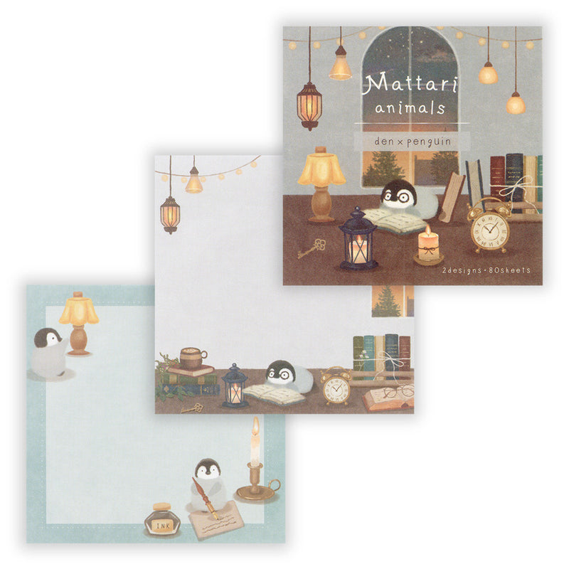NB Mattari Animals Memo Pad - Den x Penguin