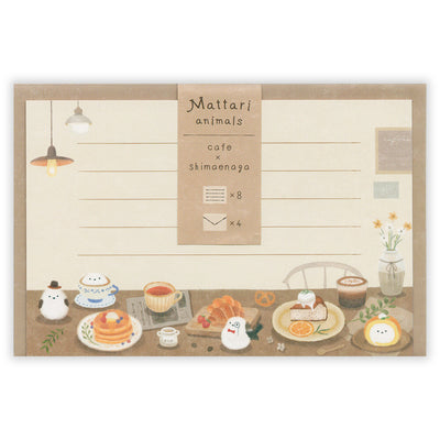 NB Mattari Animals Mini Letter Set - Cafe x Shimaenaga 2312301