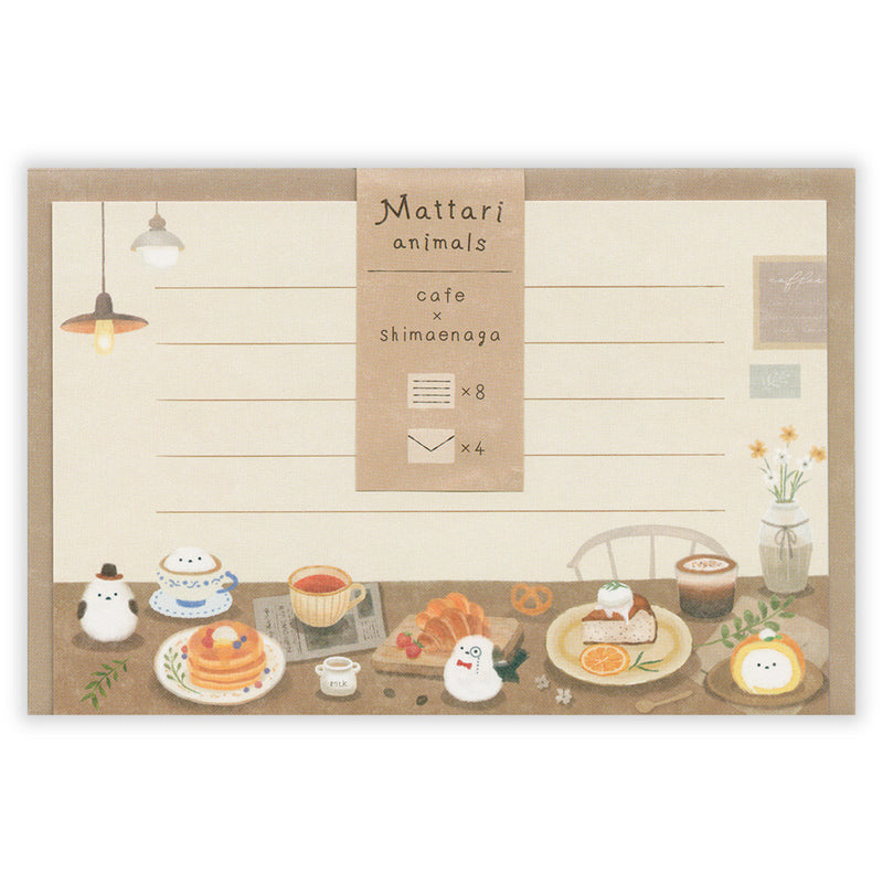 NB Mattari Animals Mini Letter Set - Cafe x Shimaenaga 2312301