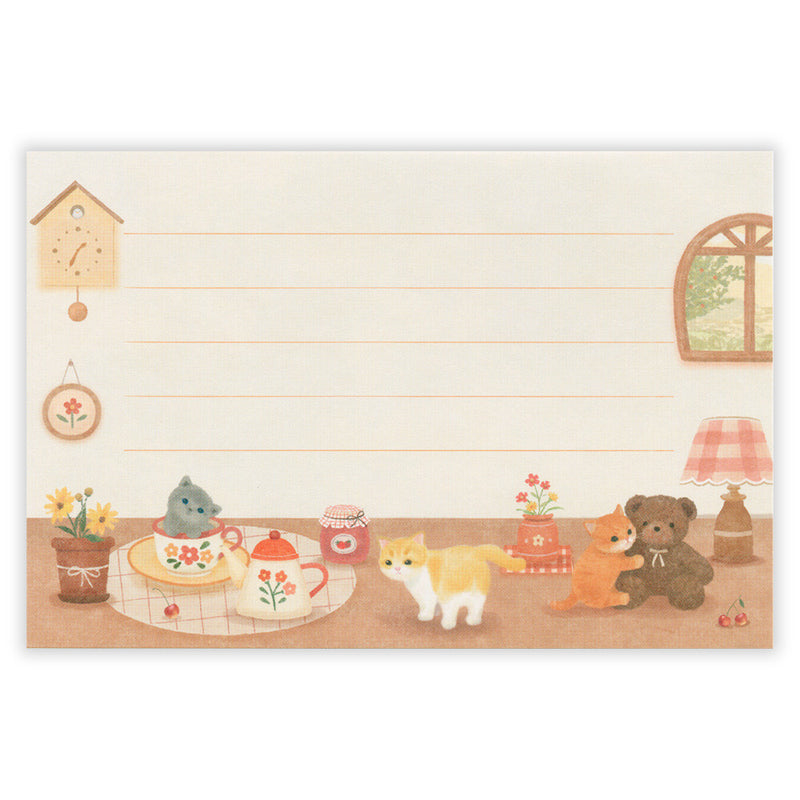 NB Mattari Animals Mini Letter Set - Room x Kitten 2312302
