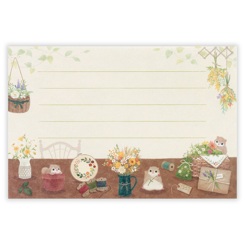 NB Mattari Animals Mini Letter Set - Flower x Momonga 2312303