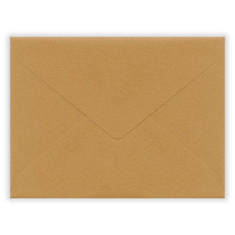 Brown envelope on a white background