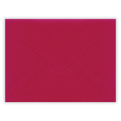 Fuchsia-colored envelope on a white background