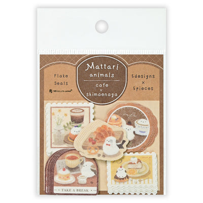 NB Mattari Animals Sticker Flakes - Cafe x Shimaenaga 2314101