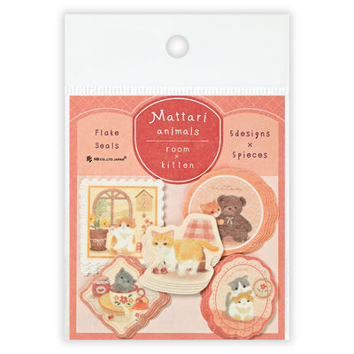 NB Mattari Animals Sticker Flakes - Room x Kitten 2314102