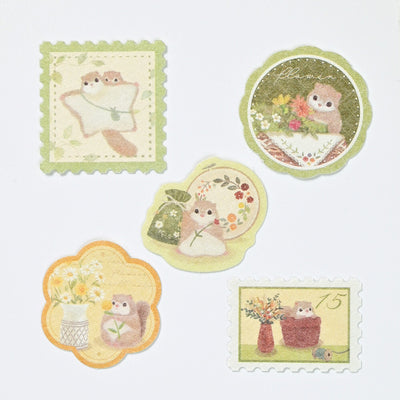 NB Mattari Animals Sticker Flakes - Flower x Momonga 2314103