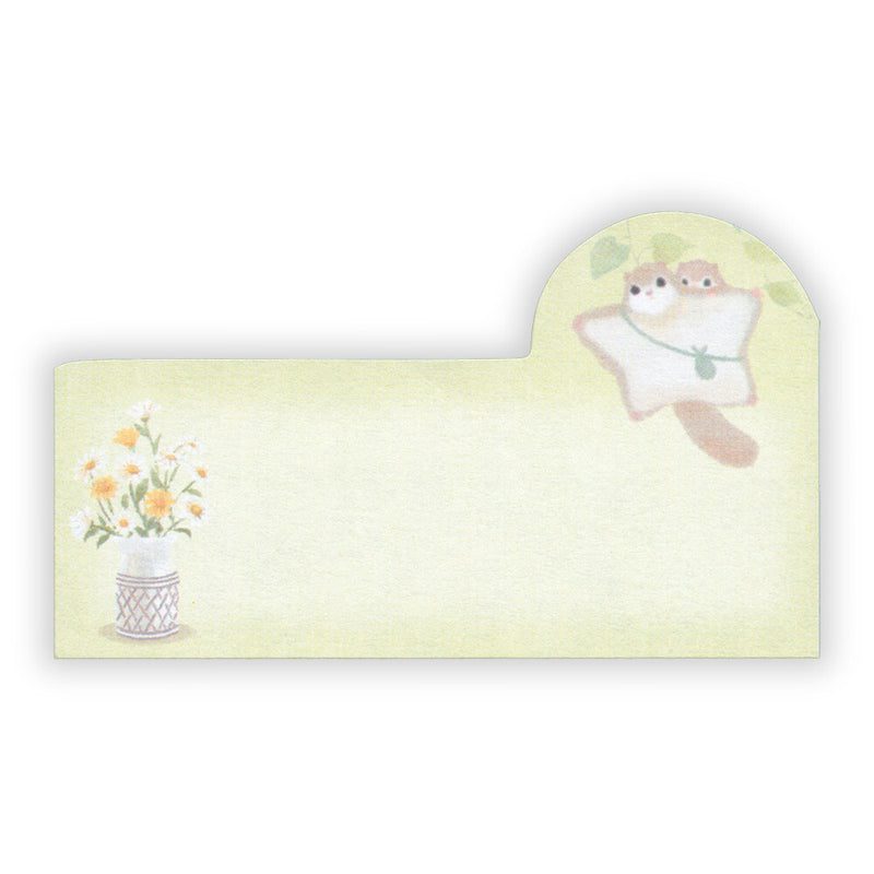 NB Mattari Animals Sticky Notes - Flower x Momonga 2314403