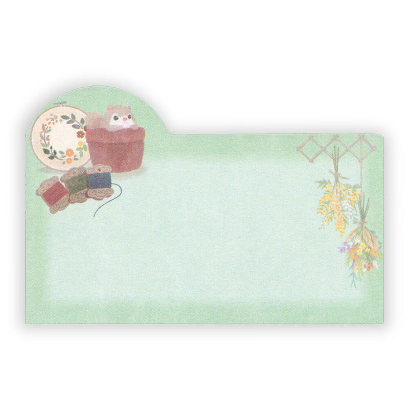 NB Mattari Animals Sticky Notes - Flower x Momonga 2314403