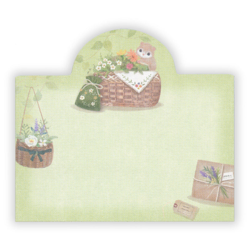 NB Mattari Animals Sticky Notes - Flower x Momonga 2314403