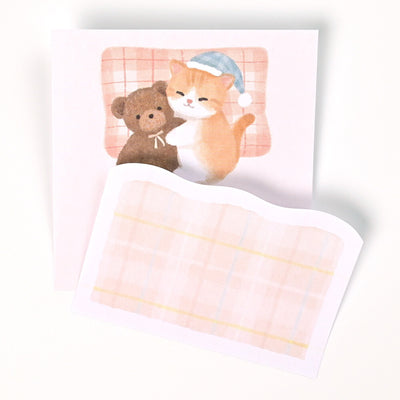 NB Mattari Animals Sticky Notes - Night Kitten 2314406