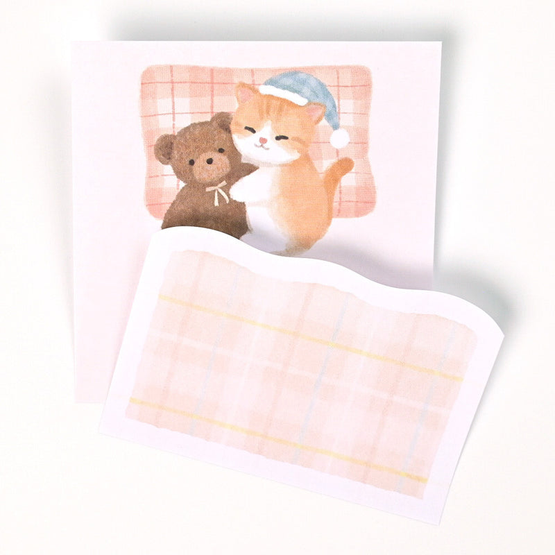 NB Mattari Animals Sticky Notes - Night Kitten 2314406
