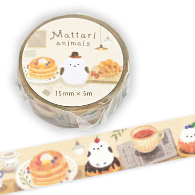 NB Mattari Animals Washi Tape - Cafe x Shimaenaga 2315201