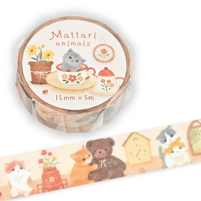 NB Mattari Animals Washi Tape - Room x Kitten 2315202