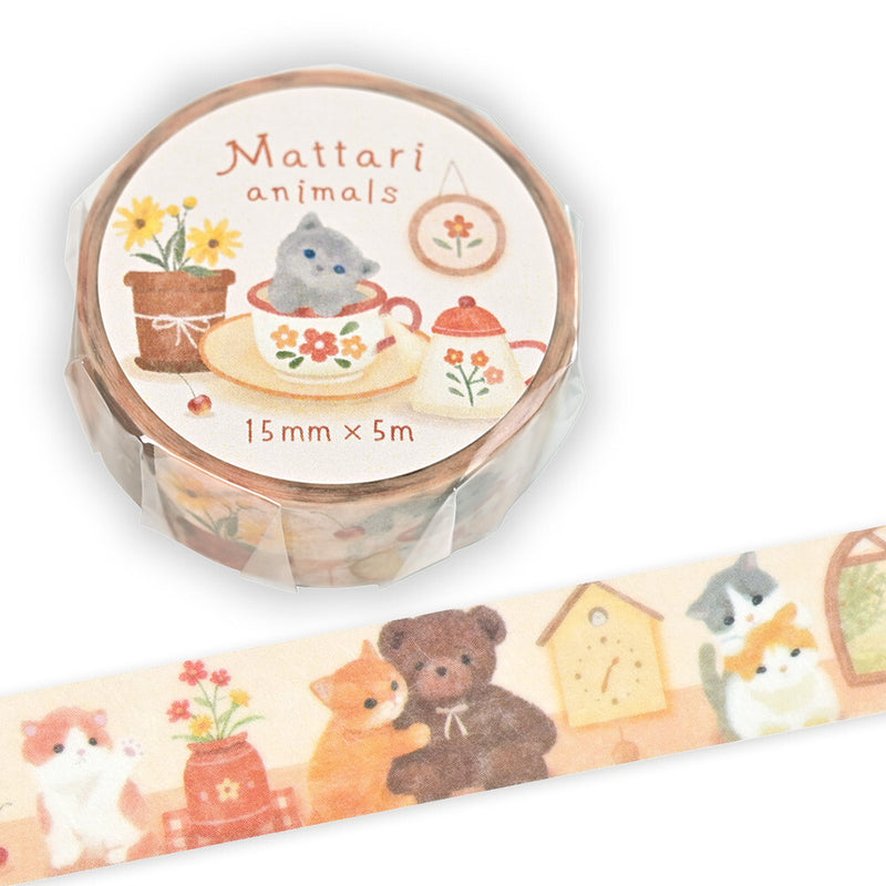 NB Mattari Animals Washi Tape - Room x Kitten 2315202