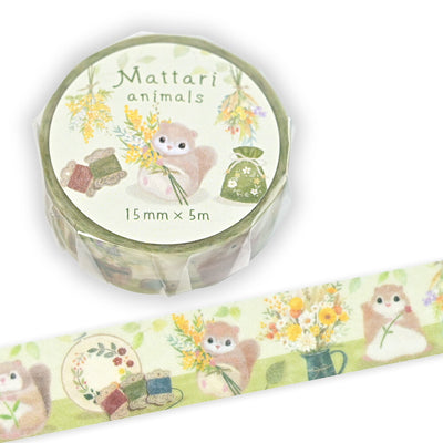 NB Mattari Animals Washi Tape - Flower x Momonga 2315203