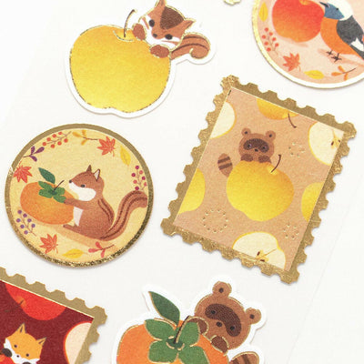 NB Japanese Style Gold Foil Sticker - Autumn Harvest 2494147