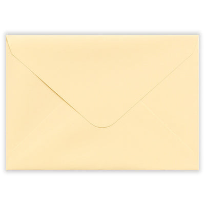 Beige envelope on a white background