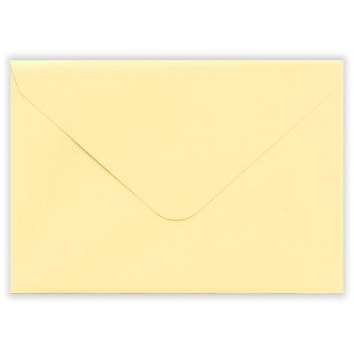 Beige envelope on a white background