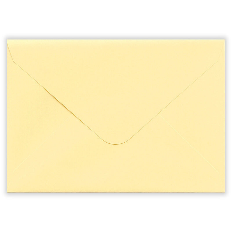 Beige envelope on a white background