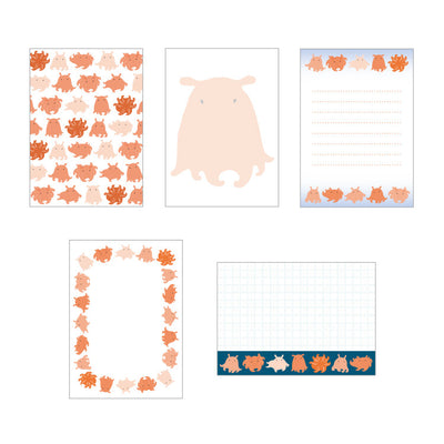 Papier Platz x Kayochop Otegaru Memo Pad - Flapjack Octopus  37-519