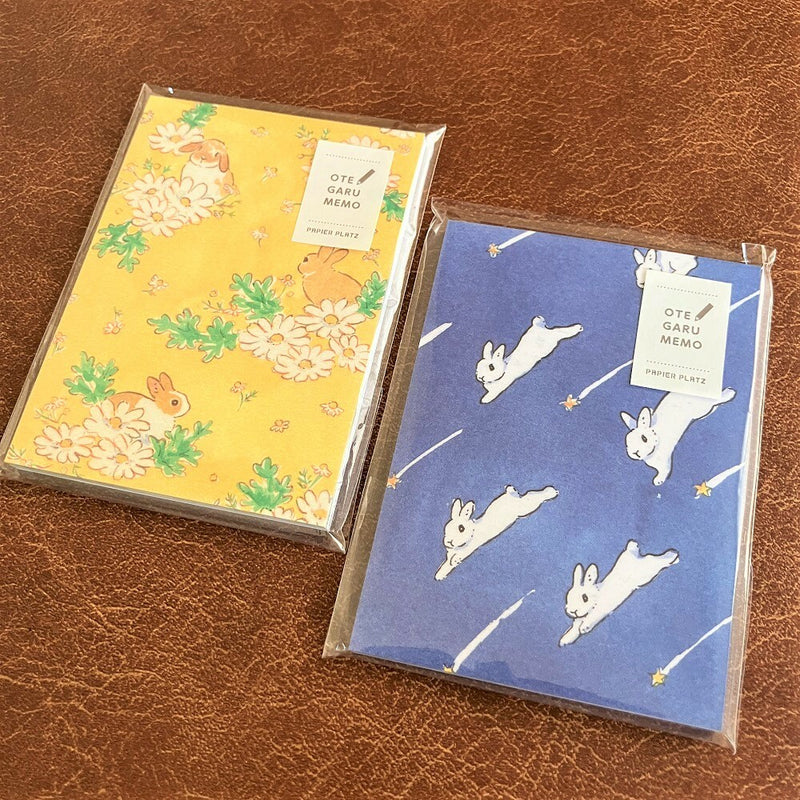 Papier Platz x Shinako Moriyama Otegaru Memo Pad - Herbs, Flowers and Rabbits