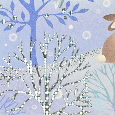 NB 2025 Winter Holographic Foil Postcard - Forest Night 4922855