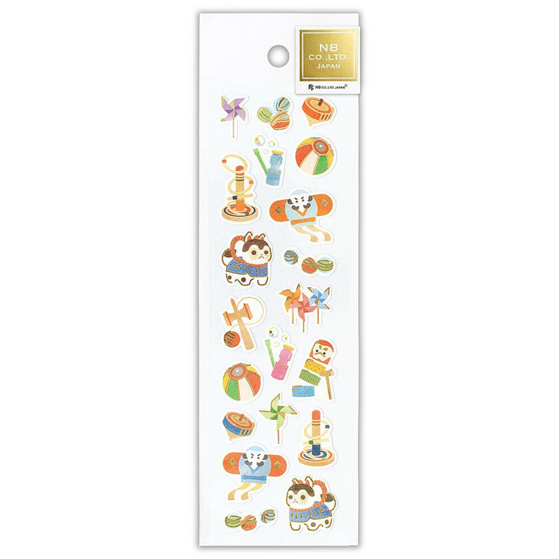 NB Japanese Style Gold Foil Sticker - Retro Toys 5024121