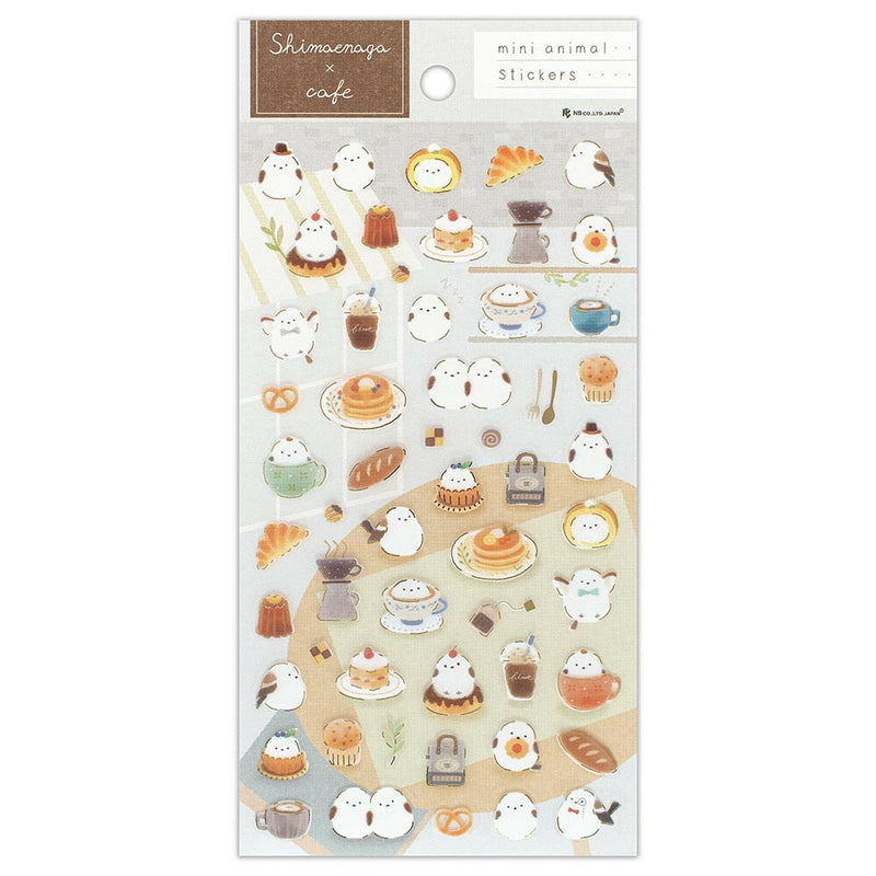 NB Mini Animals Gold Foil Clear Sticker - Shimaenaga 5094127