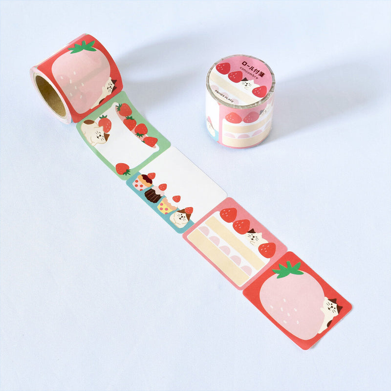Papier Platz x Concombre Sticky Notes Roll - Strawberry 51-410
