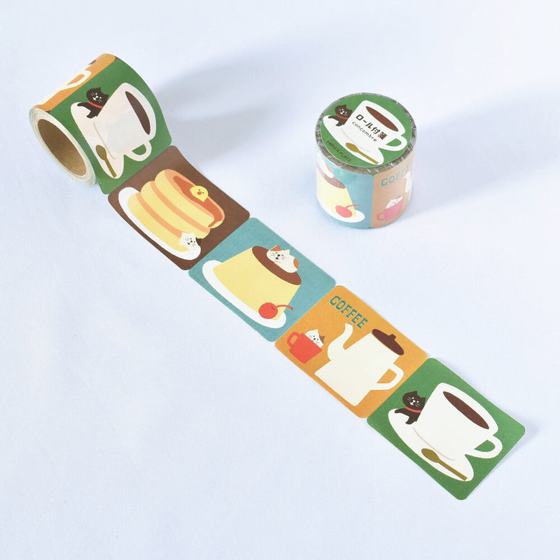 Papier Platz x Concombre Sticky Notes Roll - Cafe 51-412