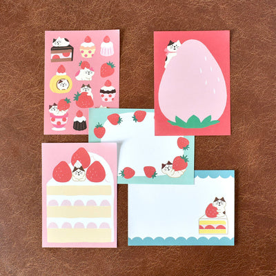 Papier Platz x Concombre Otegaru Memo Pad - Strawberry 51-506