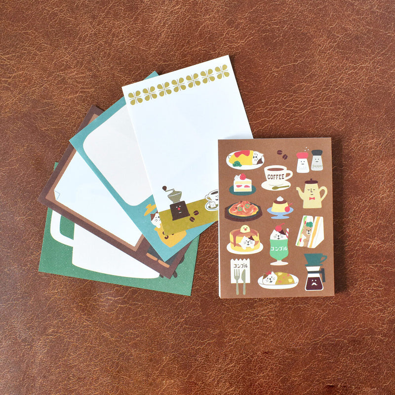 Papier Platz x Concombre Otegaru Memo Pad - Cafe 51-508