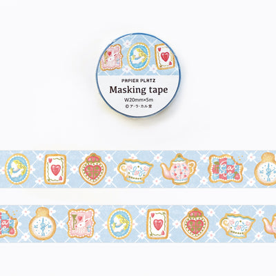 Papier Platz x Alacarudou Gold Foil Washi Tape - Alice's Icing Cookies 52-032