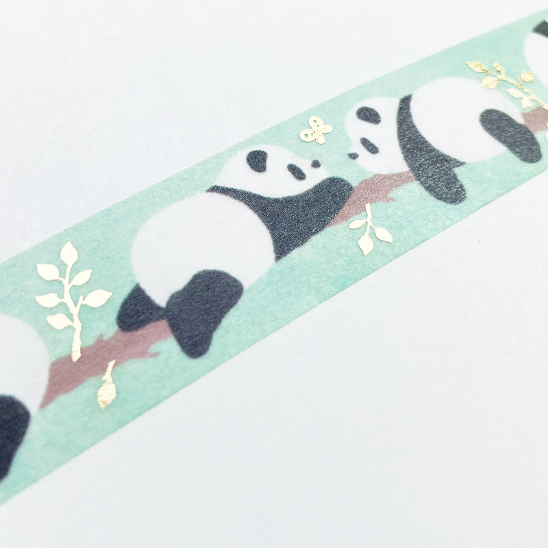 Papier Platz x MILINA Gold Foil Washi Tape - Love Panda 52-038