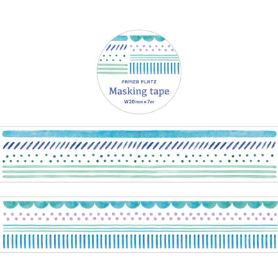 Papier Platz Graphics Washi Tape - Blue Layer 52-056
