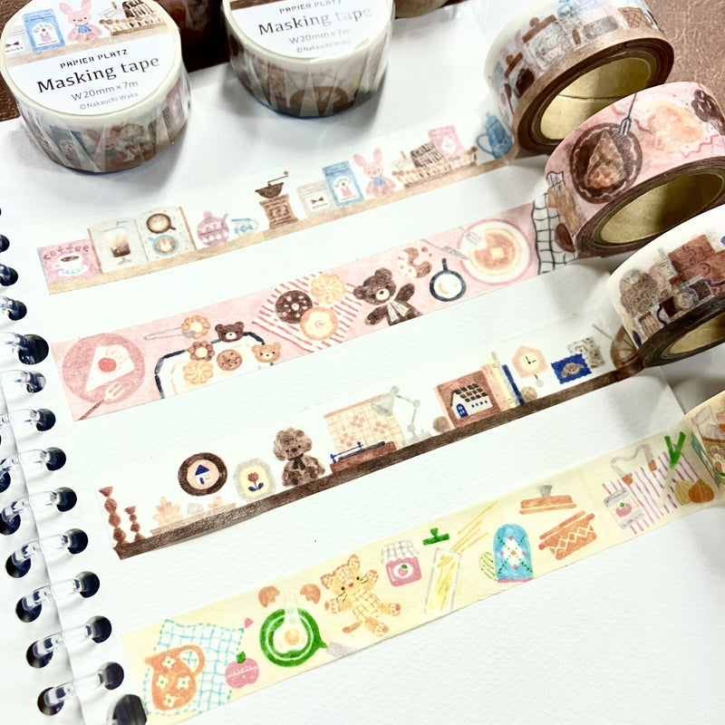 Papier Platz x Nakauchi Waka Washi Tape - Cat and Kitchen