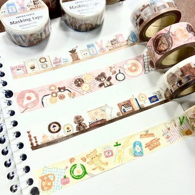 Papier Platz x Nakauchi Waka Washi Tape - Dog and Interior