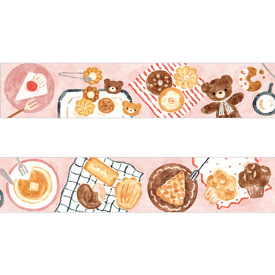 Papier Platz x Nakauchi Waka Washi Tape - Bear and Sweets 52-072