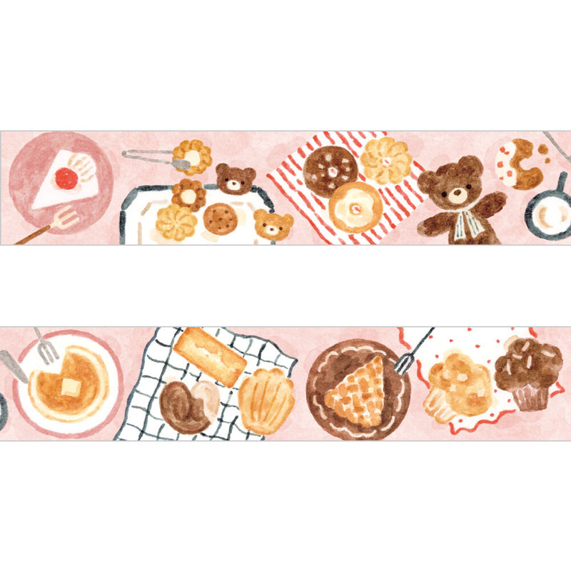 Papier Platz x Nakauchi Waka Washi Tape - Bear and Sweets 52-072