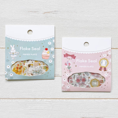 Papier Platz Gold Foil Washi Sticker Flakes - Sweet Bunny