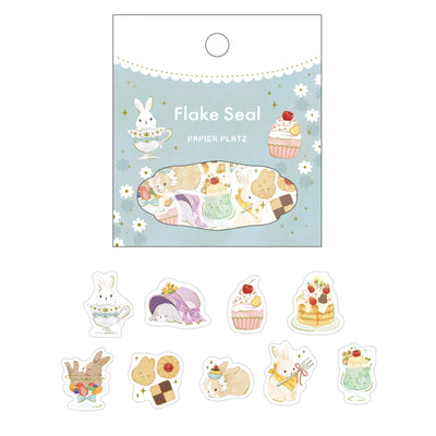 Papier Platz Gold Foil Washi Sticker Flakes - Sweet Bunny 53-023