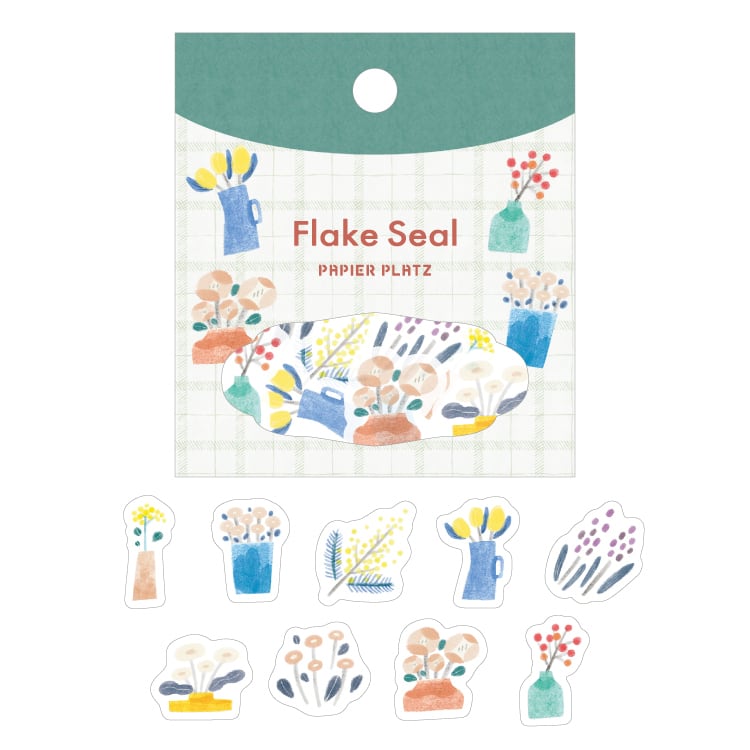 Papier Platz x Emi Nakano Washi Sticker Flakes - Vase 53-034