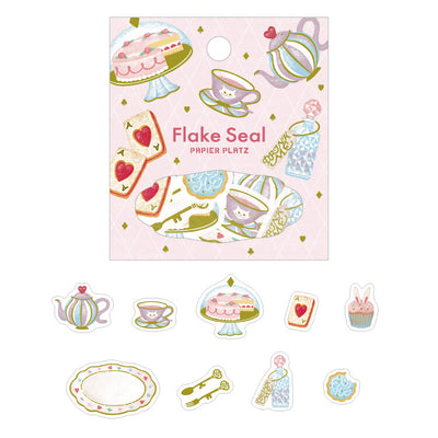 Papier Platz x Alacarudou Washi Sticker Flakes - Tea Set 53-039