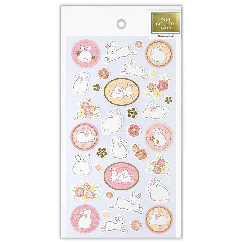 NB Large Japanese Style Gold Foil Sticker - Yufumi Rabbit 5354101