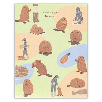 NB ZOOm in Animals Memo Pad - Beaver 5422205