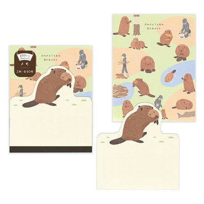 NB ZOOm in Animals Memo Pad - Beaver 5422205