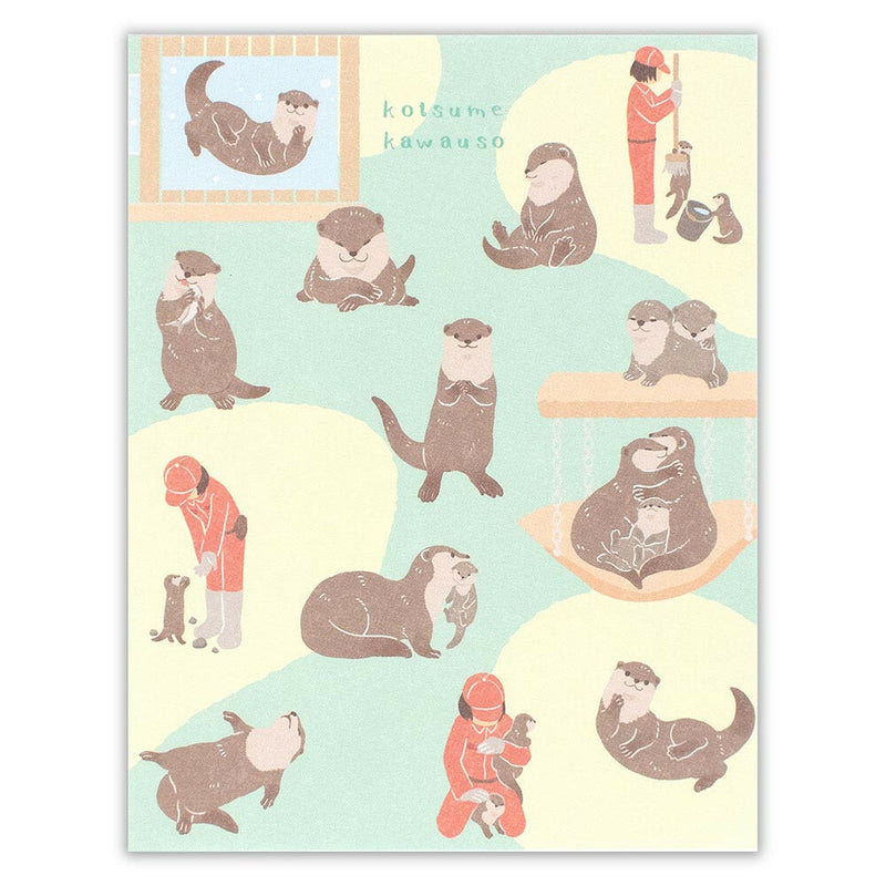 NB ZOOm in Animals Memo Pad - Small-clawed Otter 5422208