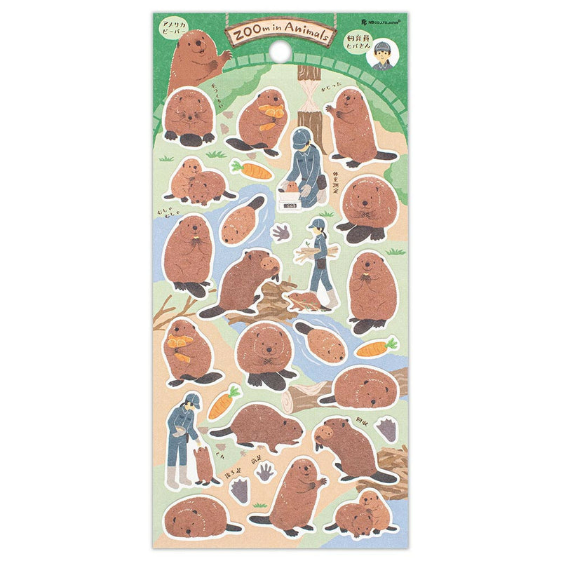 NB ZOOm in Animals Sticker - Beaver 5424105