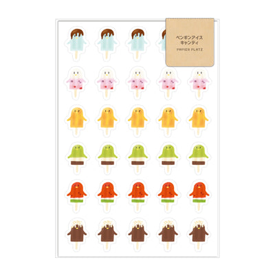 Papier Platz x AOYOSHI Sticker - Penguin Ice Pop 55-020