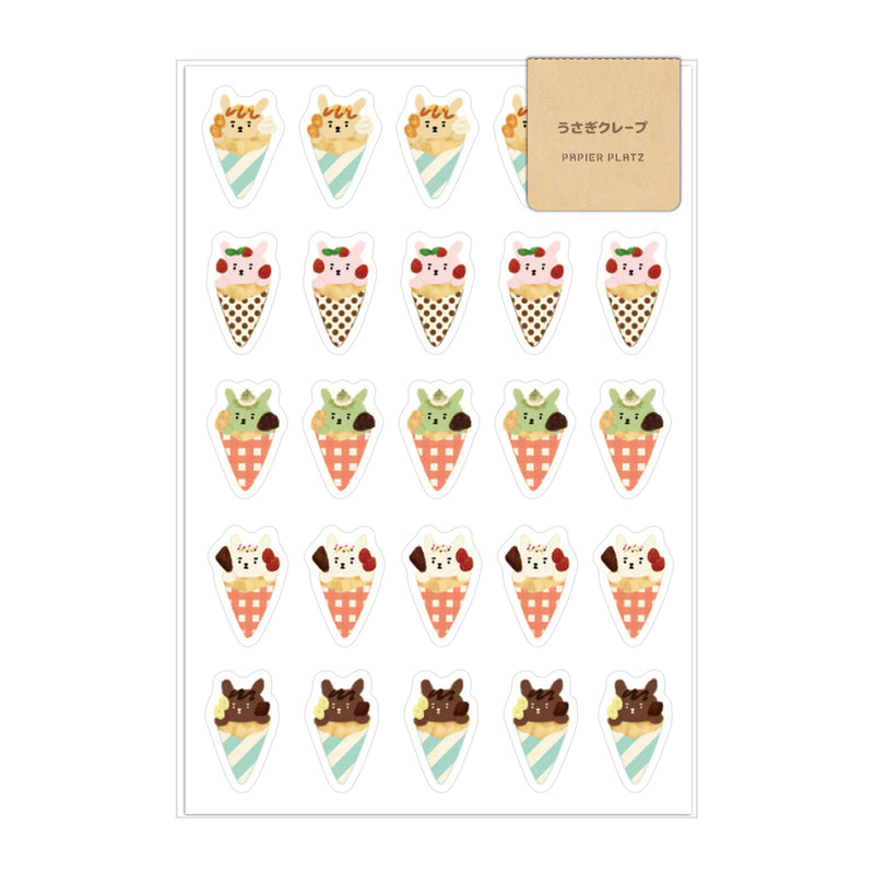 Papier Platz x AOYOSHI Sticker - Rabbit Crepe 55-023